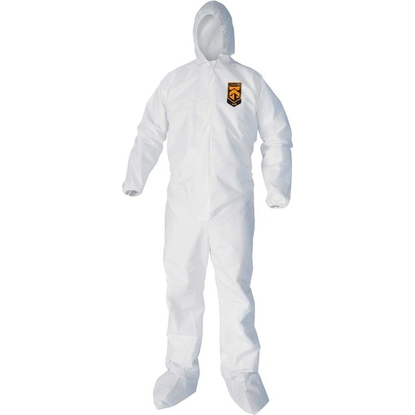 Disposable Coverallss, M, White, 25 PK